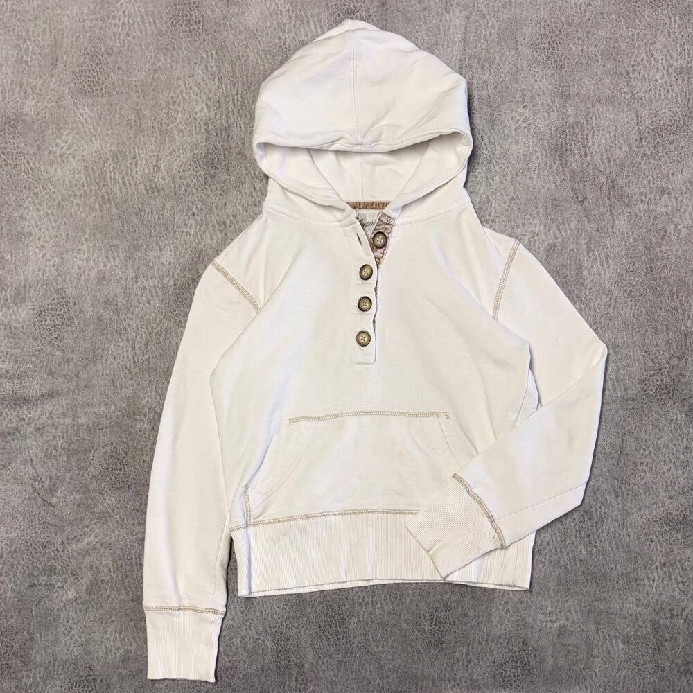 Y2k Aeropostale Henley White Hoodie